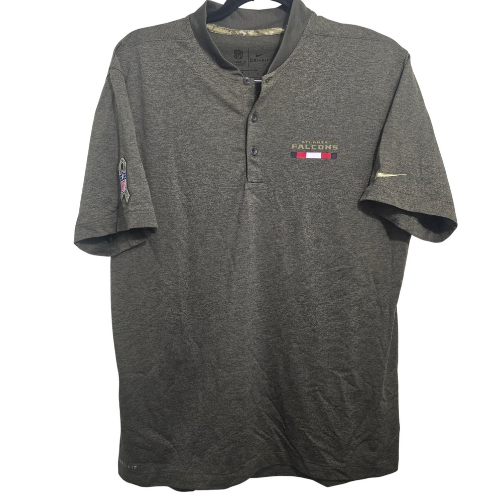 Nike NFL Atlanta Falcons Salute To Service Sideline Blade Collar Shirt Mens L